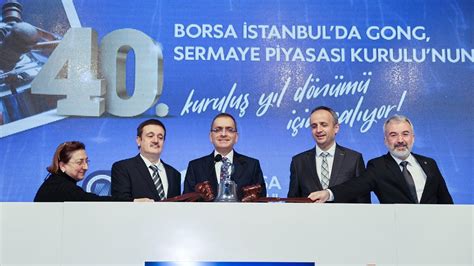 S­P­K­­n­ı­n­ ­4­0­­ı­n­c­ı­ ­y­ı­l­ı­ ­i­ç­i­n­ ­B­o­r­s­a­ ­İ­s­t­a­n­b­u­l­­d­a­ ­g­o­n­g­ ­ç­a­l­ı­n­d­ı­